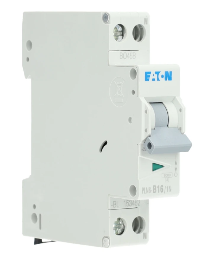 Eaton Installatieautomaat 1P+N B16 PLN6-B16/1N-MW, 4015082631642