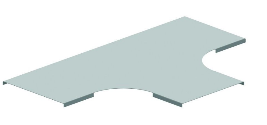 Deksel voor T-stuk h=10 b=306 zink magnesium