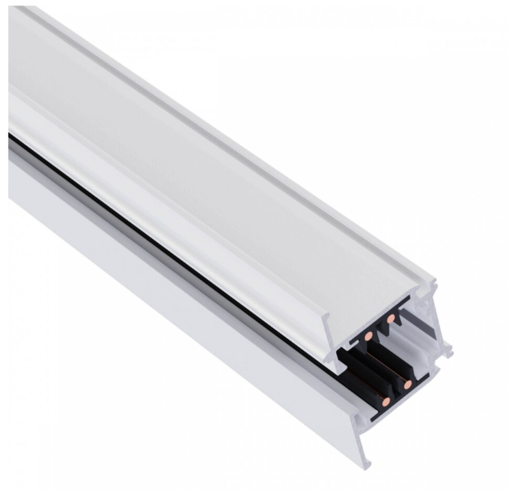 3-Fase Spanningsrail Inbouw stuc  2 Meter - wit - 3-Phase track- Universeel